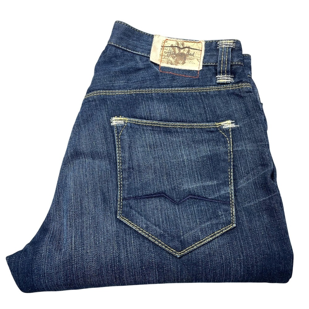 Hugo Boss Crafted 2 Jeans Mens 36x34 Blue Medium Wash‎ Straight Denim Stretch